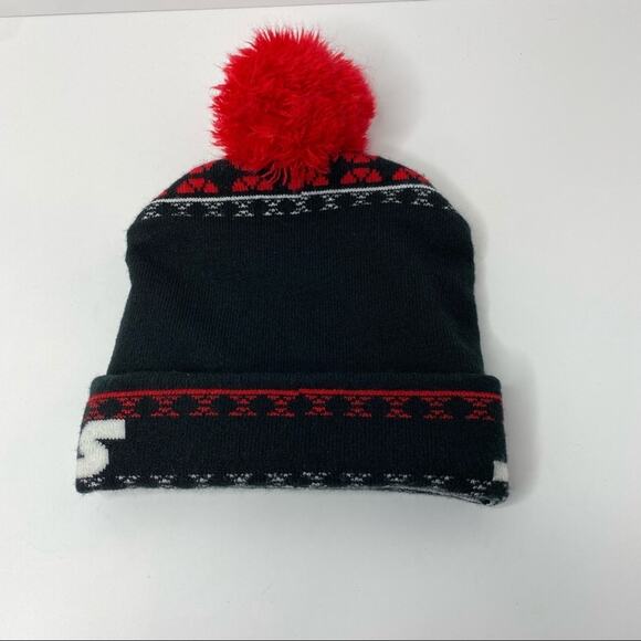 Star Wars black and red rib knit storm trooper pom beanie hat - Picture 4 of 5